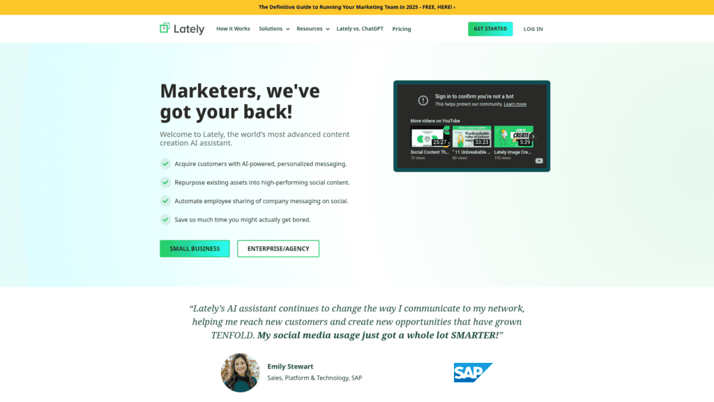 Lately.ai – AI Social Media Content Generator