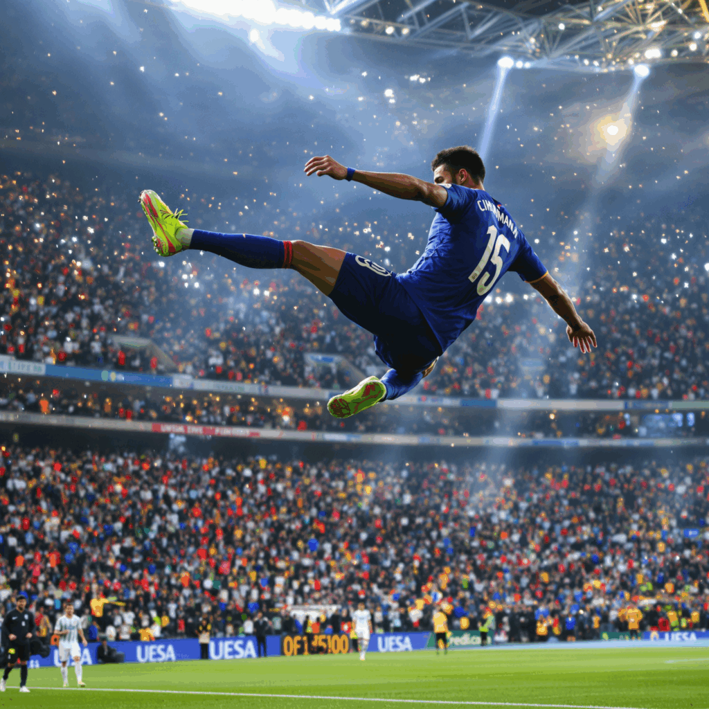 sos agent pixie soccer mid air stadium shot